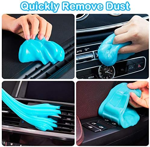 PULIDIKI Car Cleaning Gel Clean Putty Car Interior Cleaner Slime Auto Detail Tools Kit Supplies Car Accessories Christmas Stocking Stuffers Gifts for Men Women White Elephant Gifts Adults Teens - Image 4