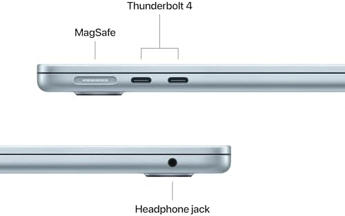 Apple 2025 MacBook Air 13-inch Laptop with M4 chip: Built for Apple Intelligence, 13.6-inch Liquid Retina Display, 16GB Unified Memory, 256GB SSD Storage, 12MP Center Stage Camera, Touch ID; Sky Blue - Image 7