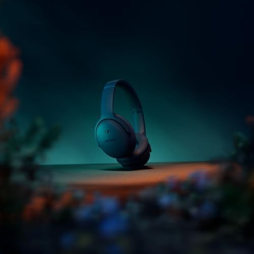 Bose QuietComfort Headphones - Wireless Bluetooth Headphones, Active Over Ear Noise Cancelling and Mic, USB-C Charging, Deep Bass, Up to 24 Hours of Playtime, Twilight Blue - Limited Edition Color - Image 7