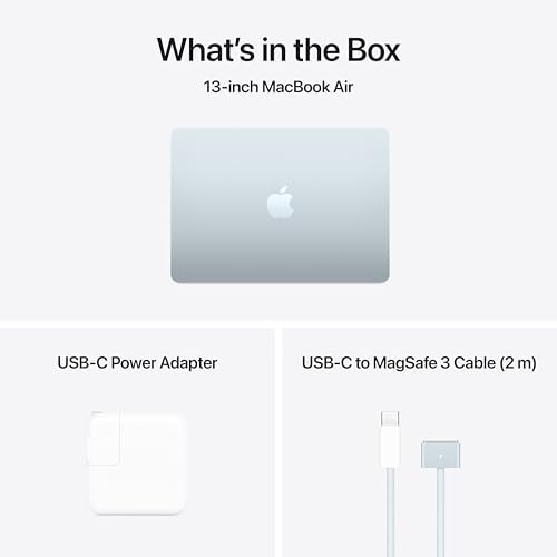 Apple 2025 MacBook Air 13-inch Laptop with M4 chip: Built for Apple Intelligence, 13.6-inch Liquid Retina Display, 16GB Unified Memory, 256GB SSD Storage, 12MP Center Stage Camera, Touch ID; Sky Blue - Image 8