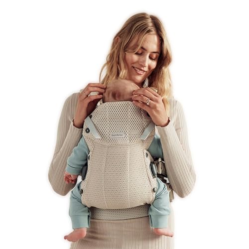 BabyBjörn Baby Carrier Harmony, Cream, 3D Mesh, 3-in-1 Ergonomic Baby Carrier; Newborn, Facing-in, Outward-Facing, and Back Carrying Positions Supported (7-40 lbs), Newborn to Toddler - Image 2