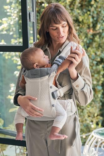 BabyBjörn Baby Carrier Harmony, Cream, 3D Mesh, 3-in-1 Ergonomic Baby Carrier; Newborn, Facing-in, Outward-Facing, and Back Carrying Positions Supported (7-40 lbs), Newborn to Toddler - Image 10