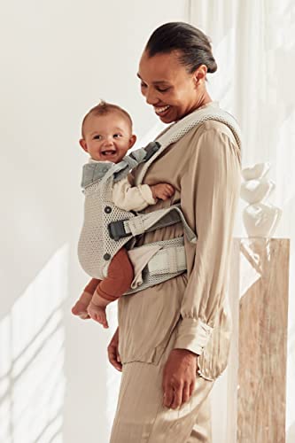 BabyBjörn Baby Carrier Harmony, Cream, 3D Mesh, 3-in-1 Ergonomic Baby Carrier; Newborn, Facing-in, Outward-Facing, and Back Carrying Positions Supported (7-40 lbs), Newborn to Toddler - Image 5