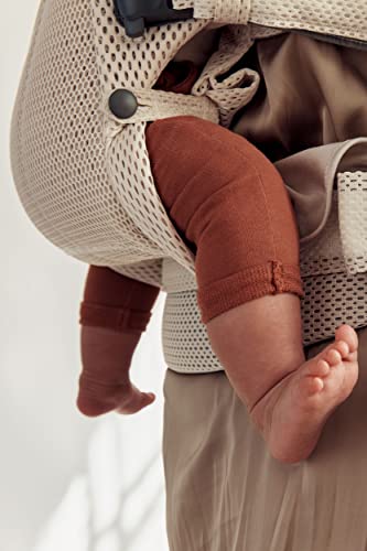 BabyBjörn Baby Carrier Harmony, Cream, 3D Mesh, 3-in-1 Ergonomic Baby Carrier; Newborn, Facing-in, Outward-Facing, and Back Carrying Positions Supported (7-40 lbs), Newborn to Toddler - Image 8