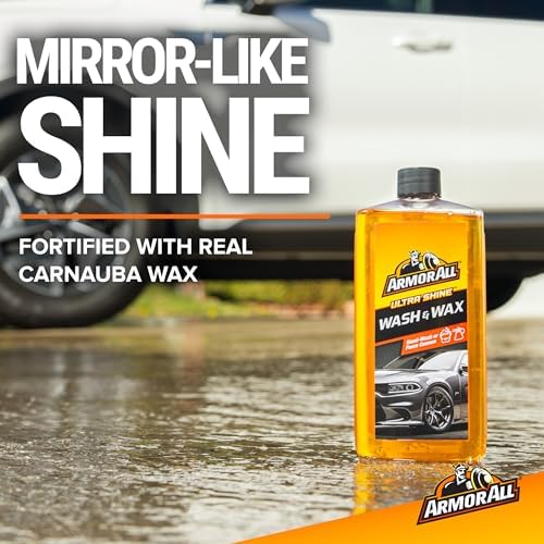 Armor All Car Wash and Car Cleaner Kit by Armor All, Includes Glass Wipes, Car Wash & Wax Concentrate, Protectant Spray and Tire Foam - Image 5
