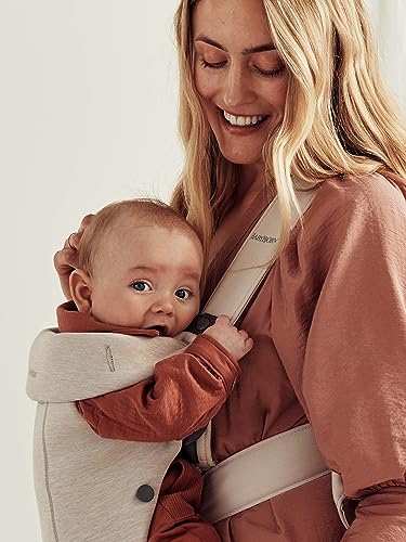 BabyBjörn Baby Carrier Mini, 3D Jersey, Light Beige | Newborn Carrier (7-25 lbs), Ergonomic, Easy-to-Use - Image 8