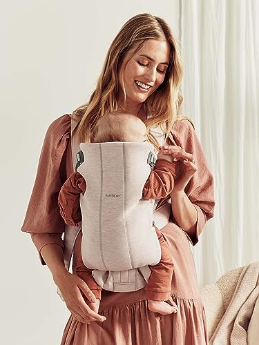 BabyBjörn Baby Carrier Mini, 3D Jersey, Light Beige | Newborn Carrier (7-25 lbs), Ergonomic, Easy-to-Use - Image 5