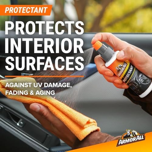 Armor All Car Wash and Car Interior Cleaner Kit, Includes Towel, Tire Foam, Glass Spray, Protectant Spray and Cleaning Spray, Multicolor, 5 Count (Pack of 1) - Image 4