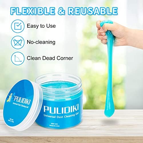 PULIDIKI Car Cleaning Gel Clean Putty Car Interior Cleaner Slime Auto Detail Tools Kit Supplies Car Accessories Christmas Stocking Stuffers Gifts for Men Women White Elephant Gifts Adults Teens - Image 7
